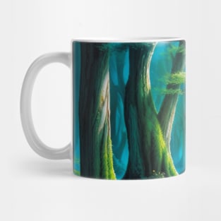 River running through a lovely summer valley Mug